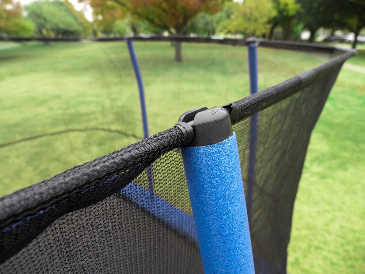 10 x 14 Ft Rectangular Trampoline with Safety Net Enclosure, Blue W4532
