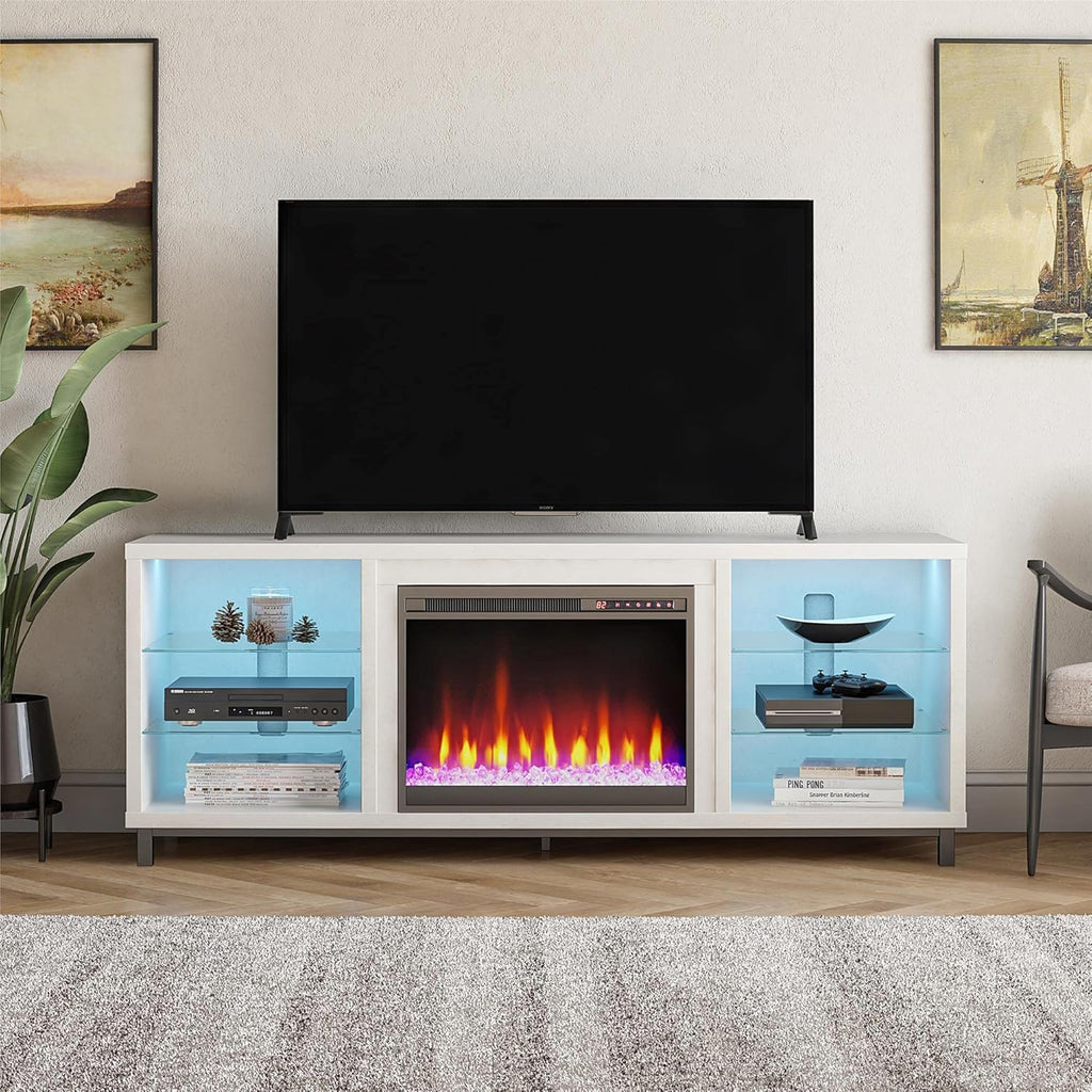 Black Oak Fireplace Stand for TVs up to 48" T299220