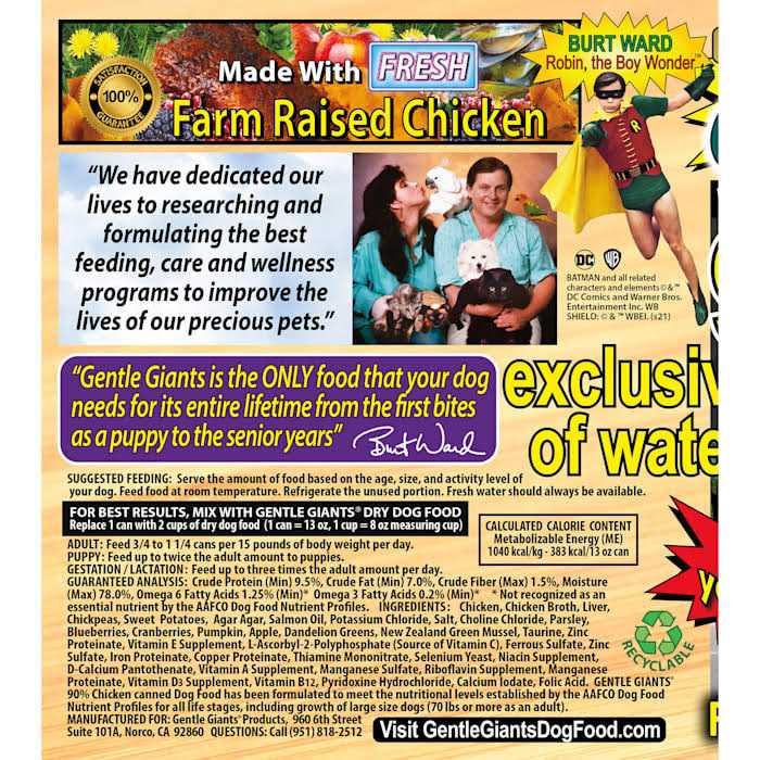 Grain Free Wet Dog Food Chicken W3151