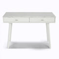 White Rectangular Marble Top Writing Desk U5161