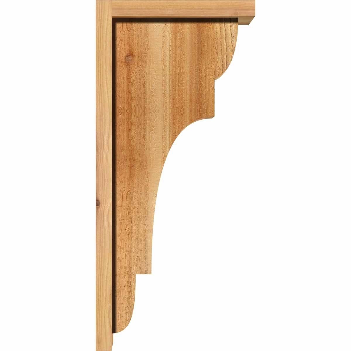 Rough Sawn Corbel with Backplate, Western Red Cedar G3653