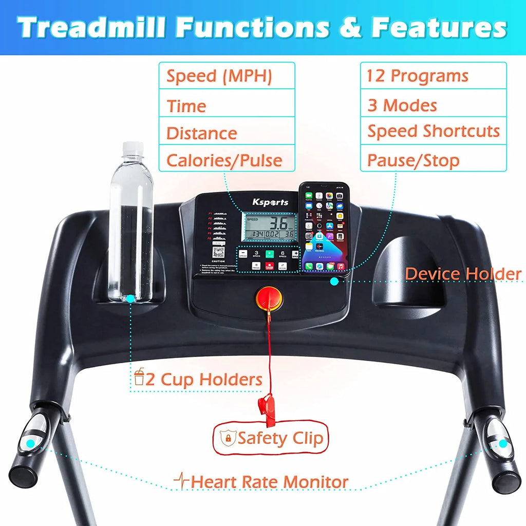 Multi Function Treadmill with Inclines K62178