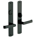 Satin Black Single Cylinder Mortise Handleset Trim Set L628