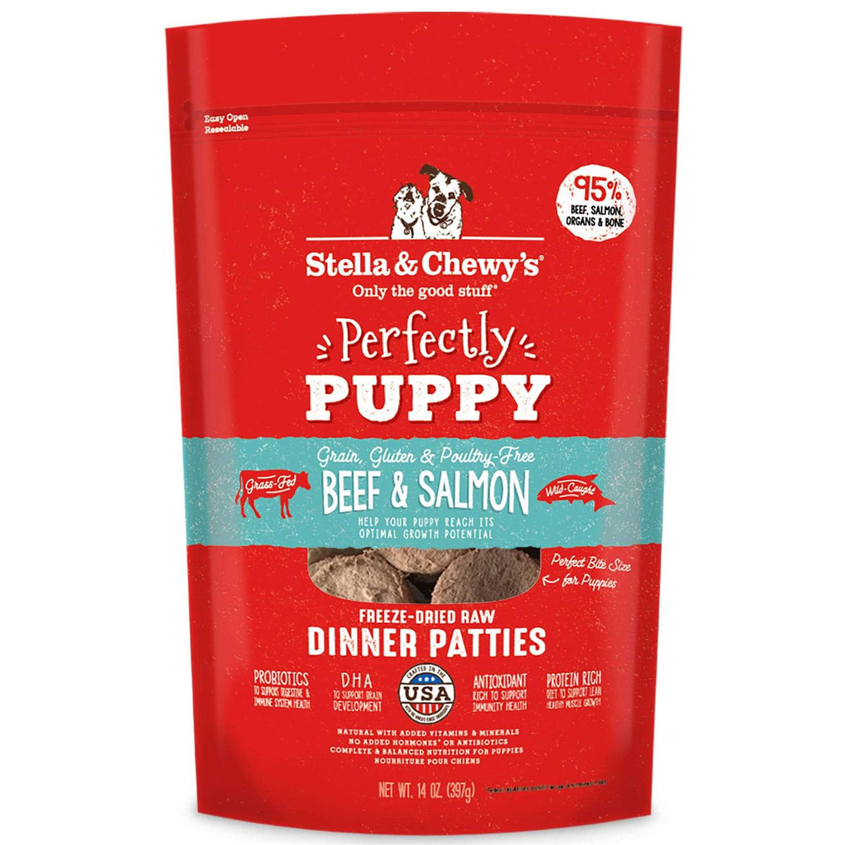 Freeze-Dried Raw Dog Food Salmon Patties L99344