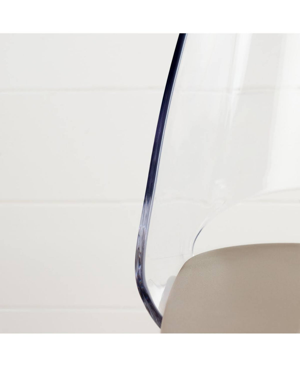 Clear and White Dining Side Chair C67117