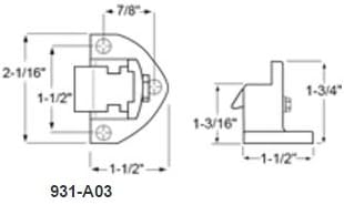 931 Series Surfacemount Latch N944