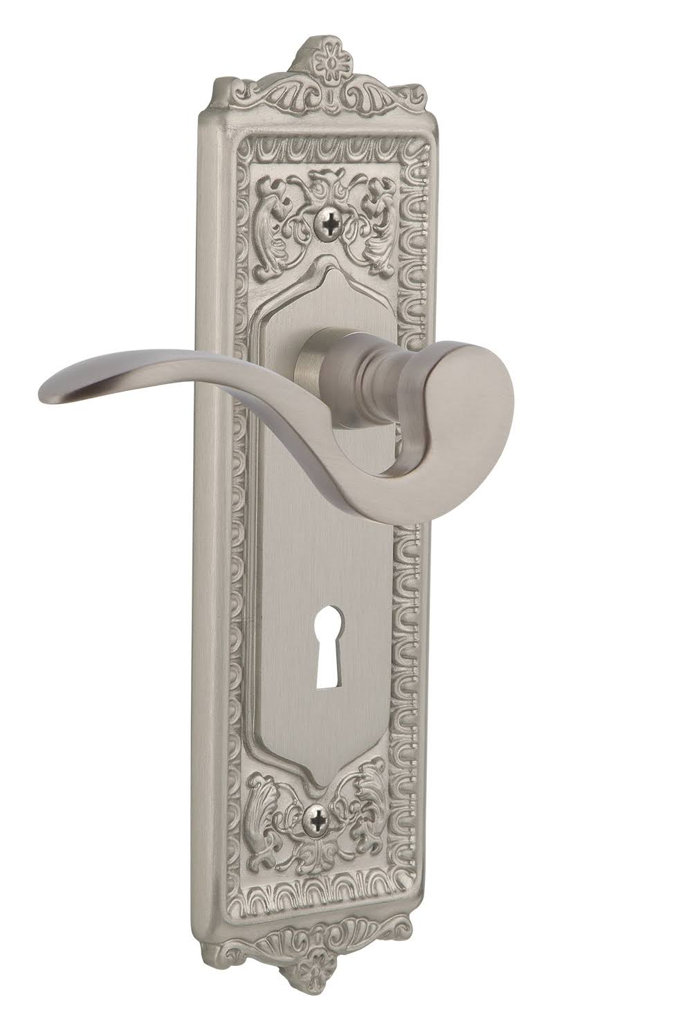 Satin Nickel Privacy Door Lever Set F633772