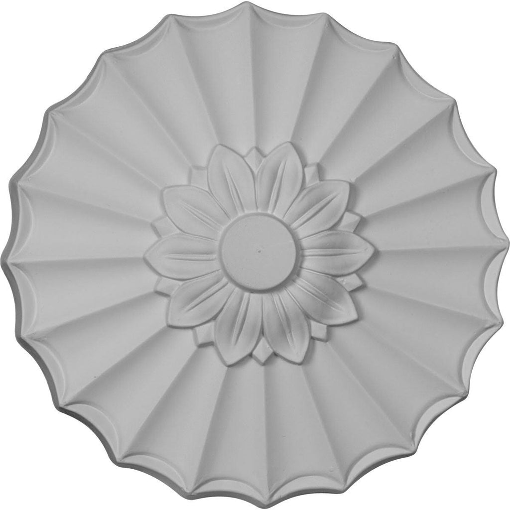 9x22OD x 1 3/8x22P Hand-Painted Brass Ceiling Medallion Y60492