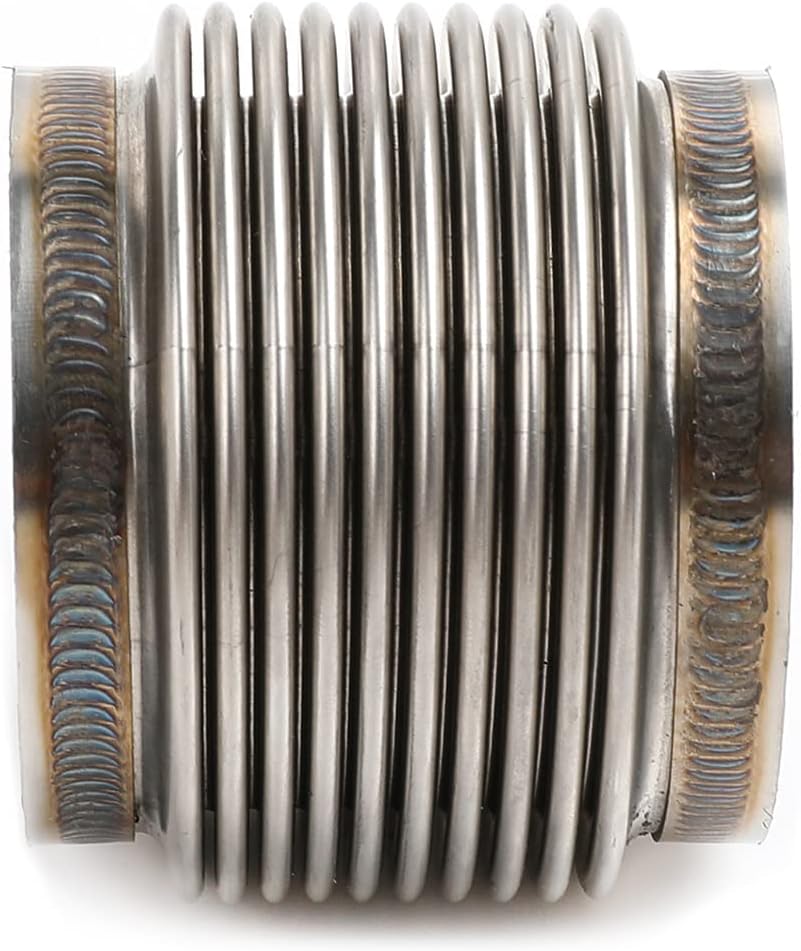 2.5" ID T304 Stainless Steel Exhaust Bellow Flex Joint Pipe Pack of 2 B4835