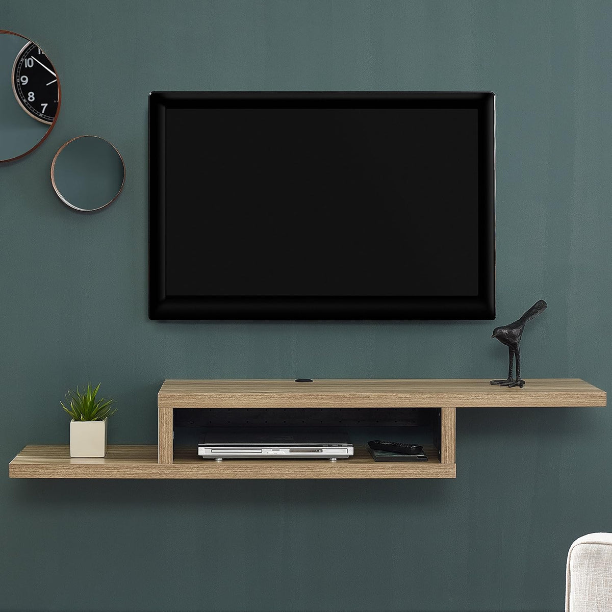 72inch Light Brown Wall Mounted TV Console E49411