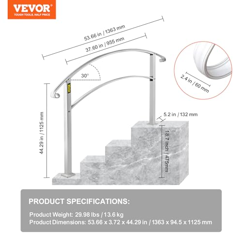 Adjustable Metal Staircase Handrail L301