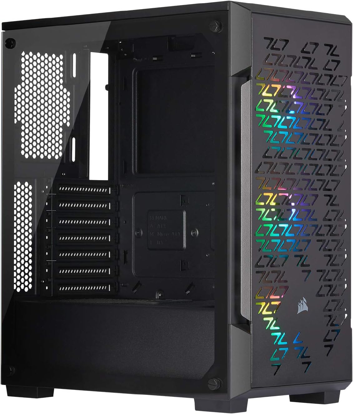 Black Tempered Glass Mid-Tower Smart Case R479744