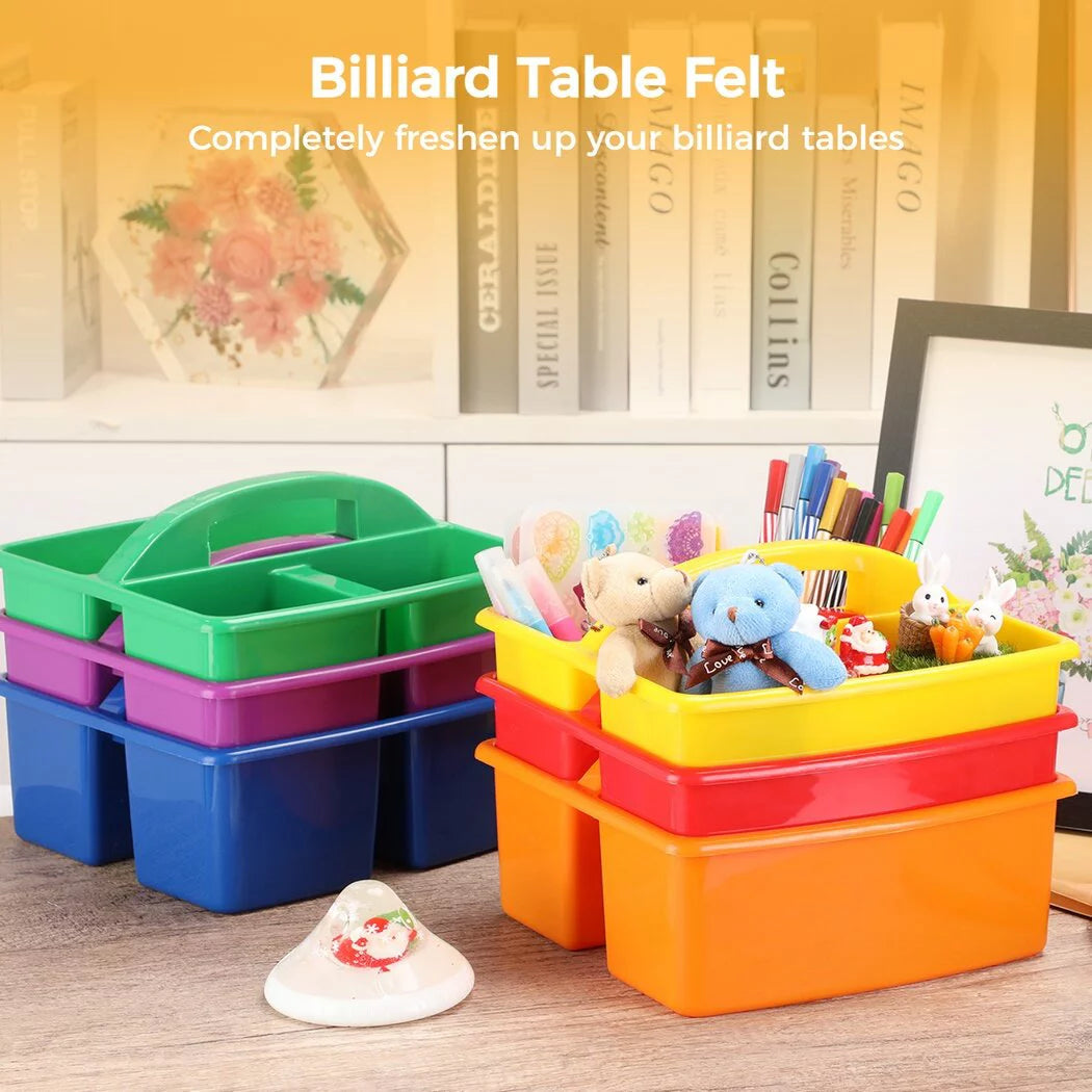 Plastic Organizer with Handle, 3 Compartments, Assorted Colors G85128