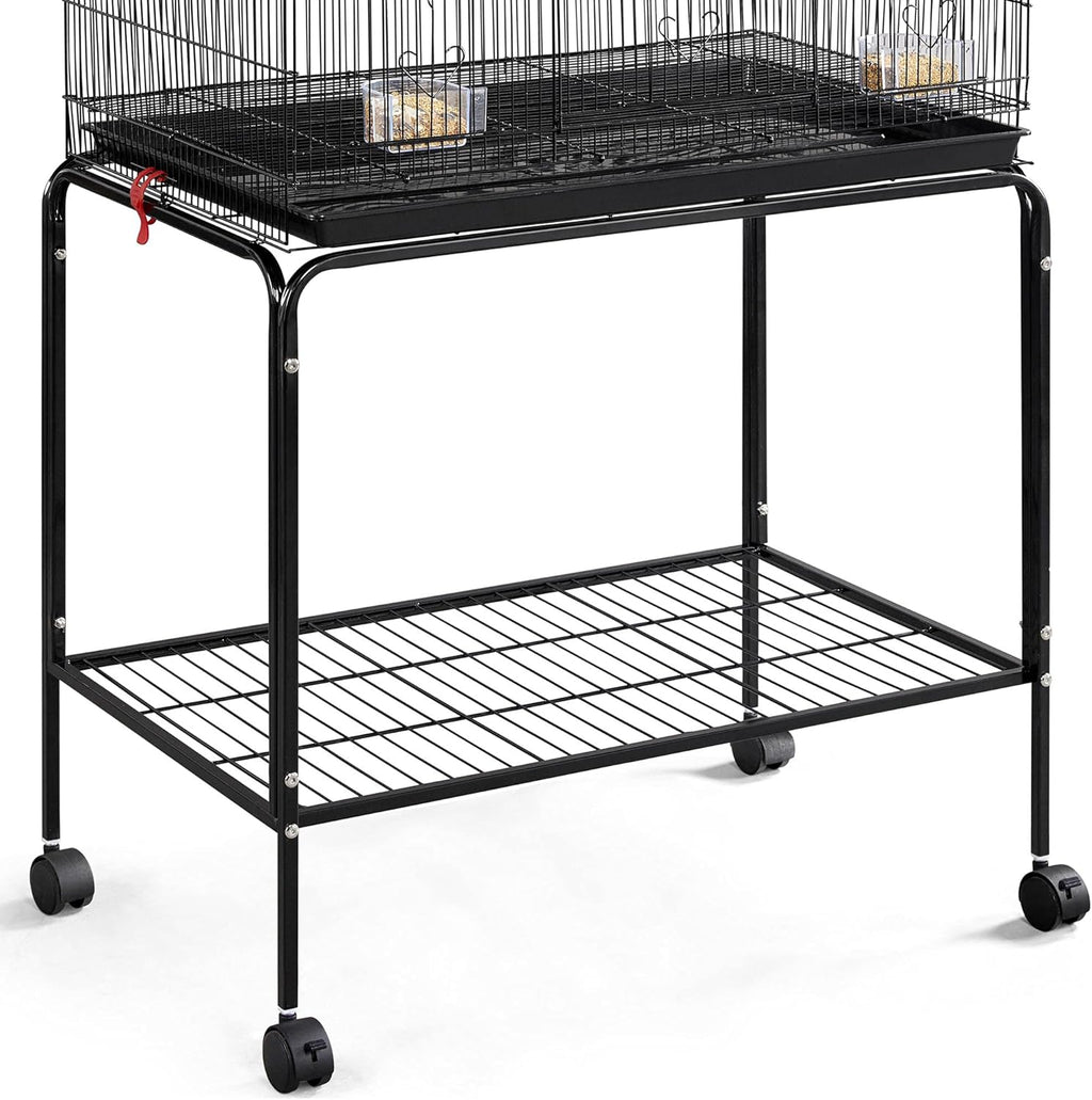 Black Flight Bird Cage with Detachable Rolling Stand M650
