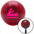 Pink Red Metal Flake Shift Knob with M16 x 1.5 Insert P568