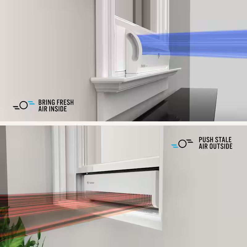 26 in. 4-Speeds Window Fan with Reversible Exhaust Mode D8386