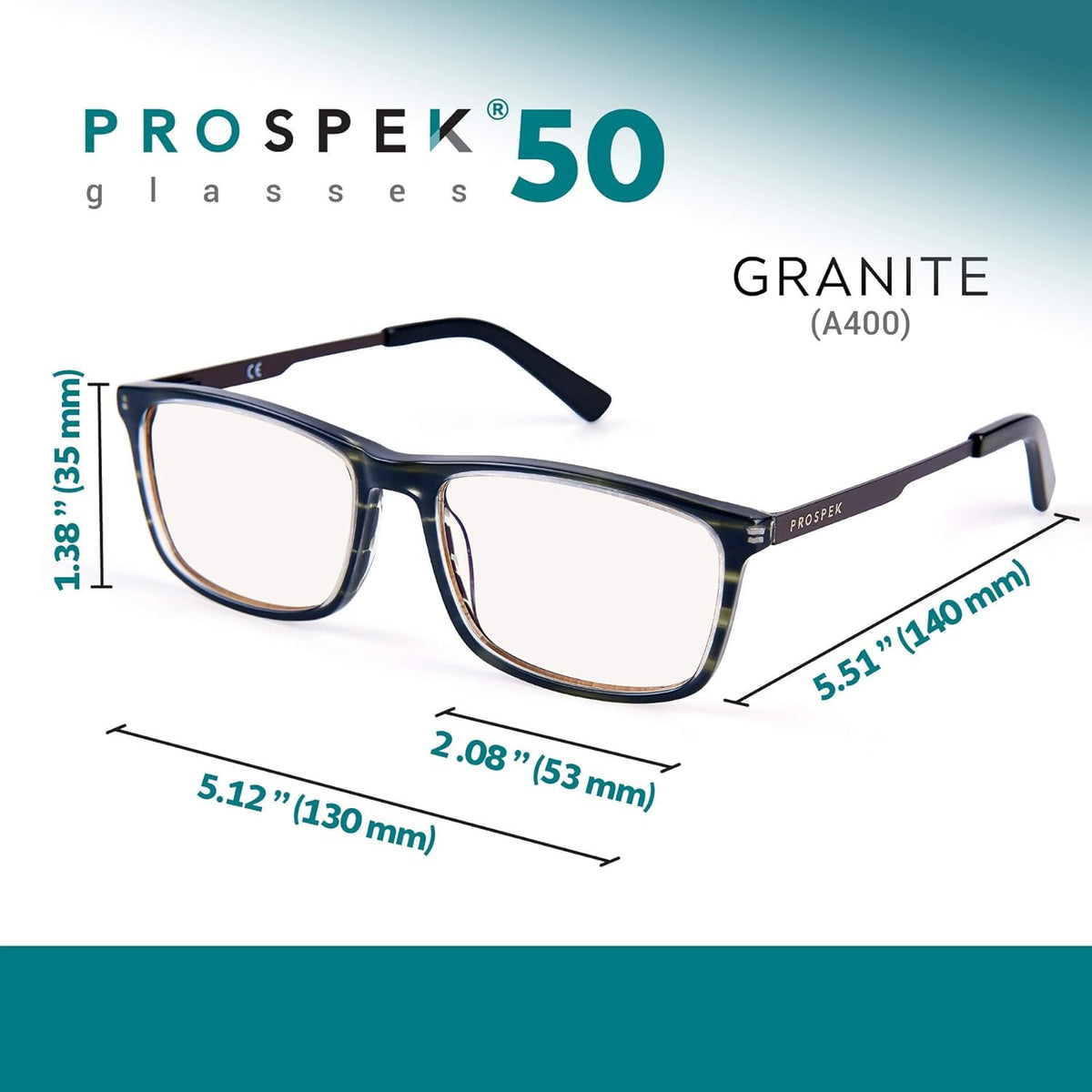 Blue Light Blocking Computer Glasses, Granite, Anti Glare Clear Lens K120661