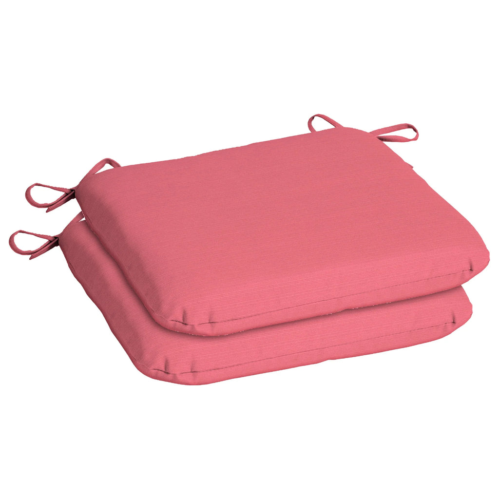 Navy Blue Rectangle Outdoor Seat Pad 2 Pack U377918
