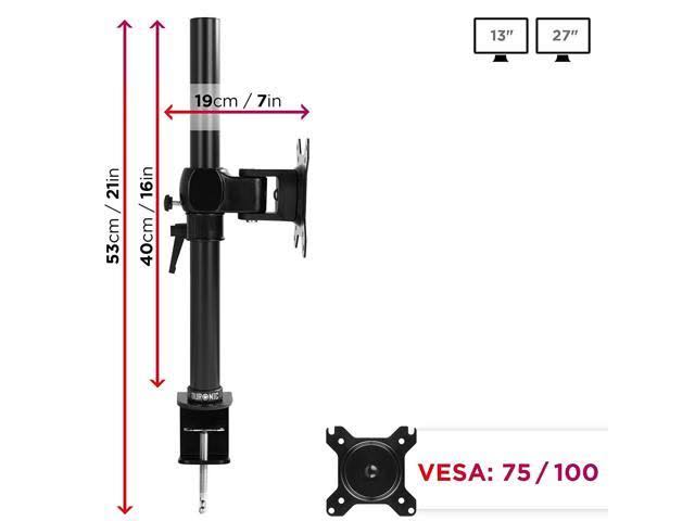 Single LCD LED Monitor Stand Bracket with Tilt and Swivel E6584
