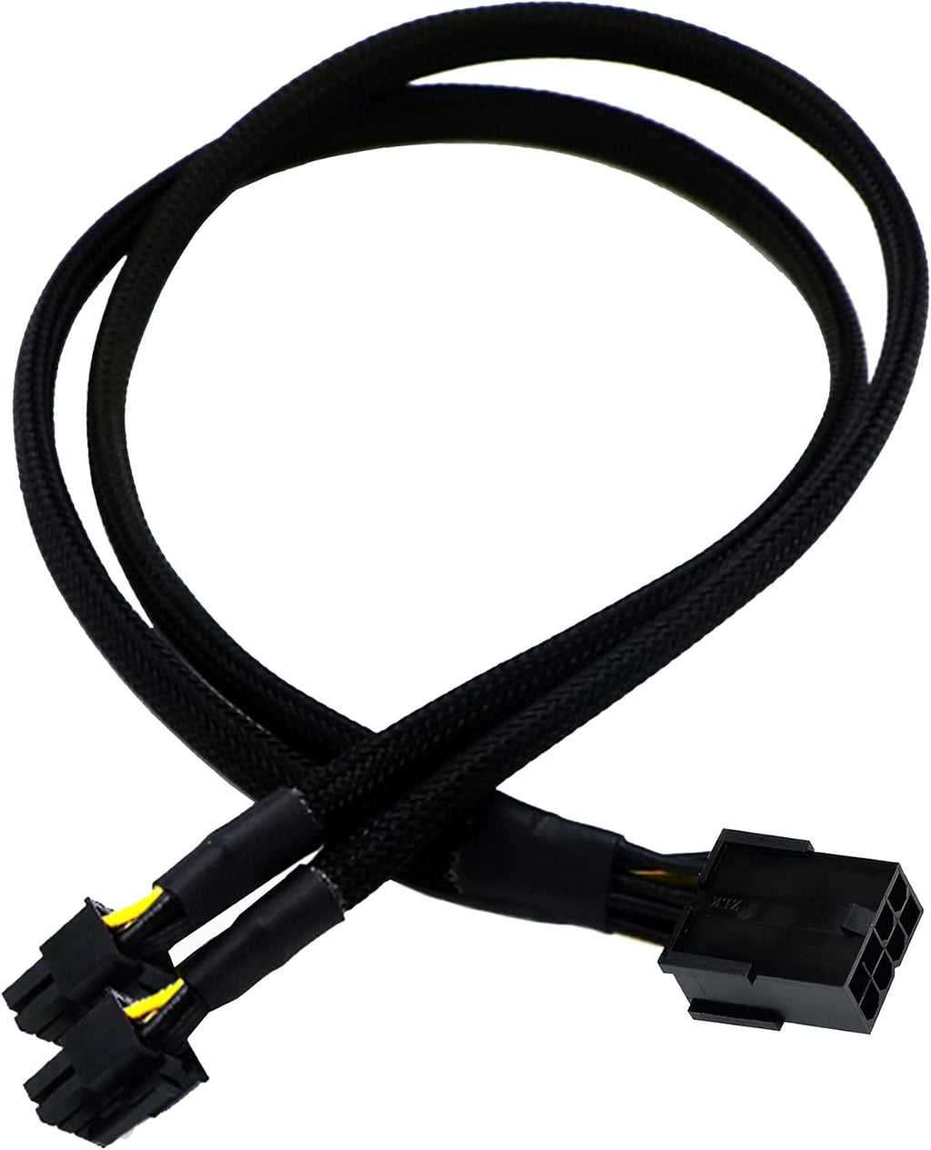 16 AWG PCI-e 8 Pin to Dual 8(6+2) Pin Sleeved Splitter Power Extension Cable 20 inches 4 Pack Z432290