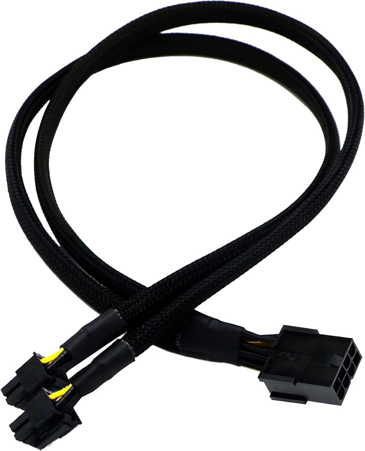 16 AWG PCI-e 8 Pin to Dual 8(6+2) Pin Sleeved Splitter Power Extension Cable 20 inches 4 Pack Z432290