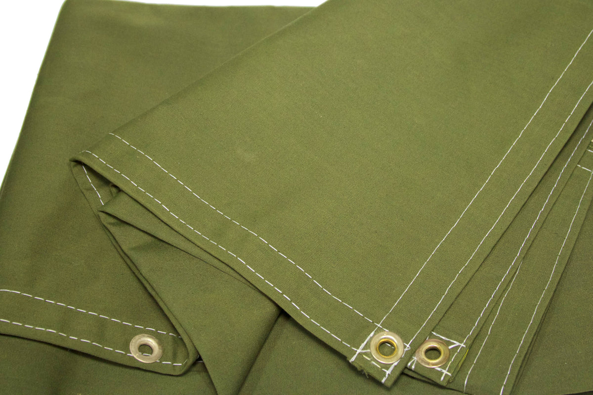 Green Polyester Canvas Tarp Y4031