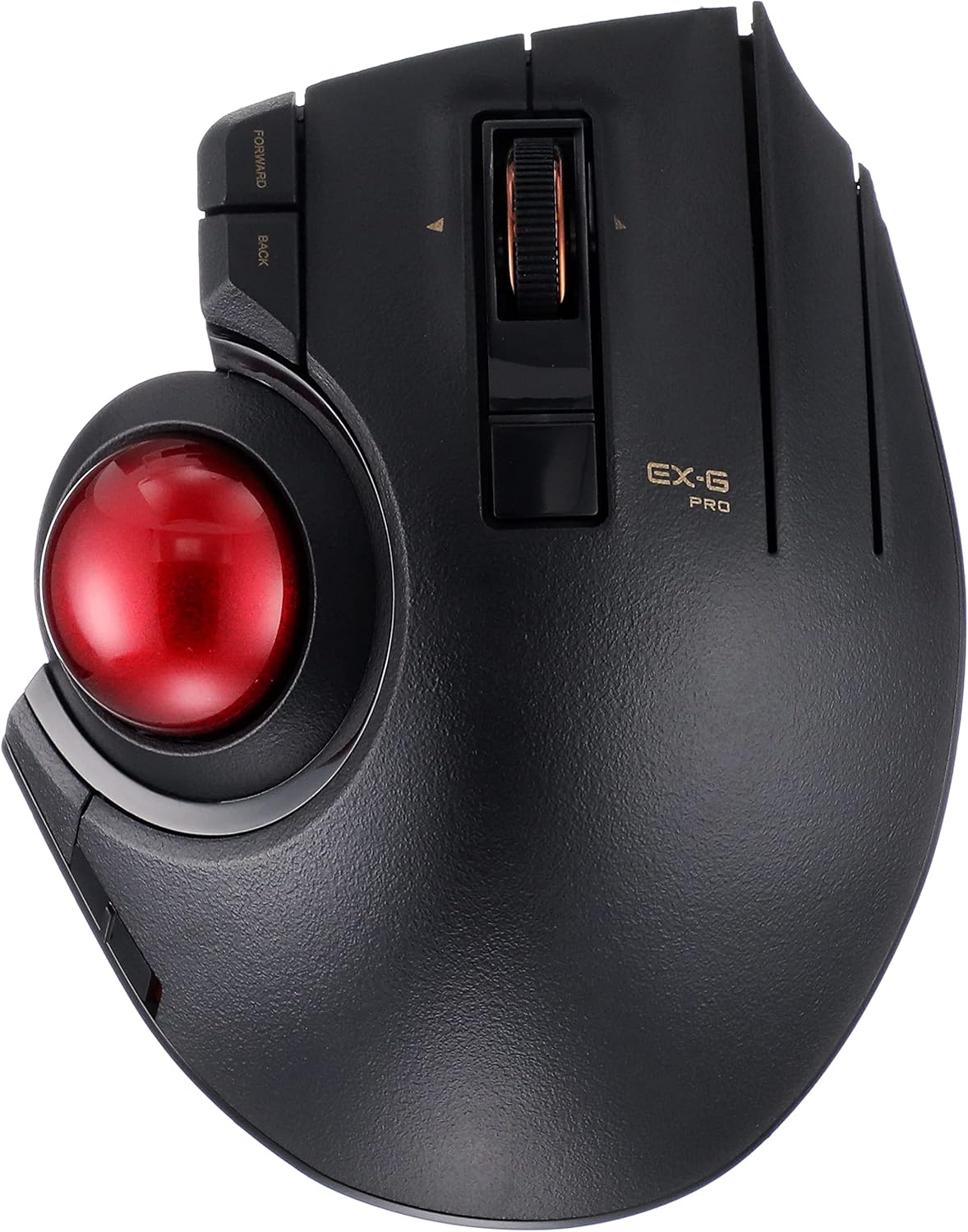 Wired Wireless Bluetooth Thumb-Operated Trackball Mouse, 8-Button, Black G455349