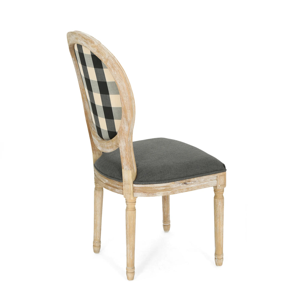 French Country Fabric Dining Chairs, Set of 4 T57667
