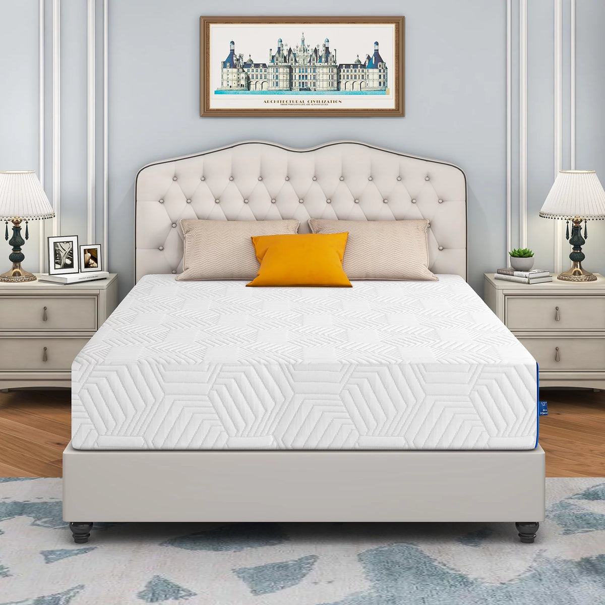 Twin Size 12 inch Gel Memory Foam Mattress J646189