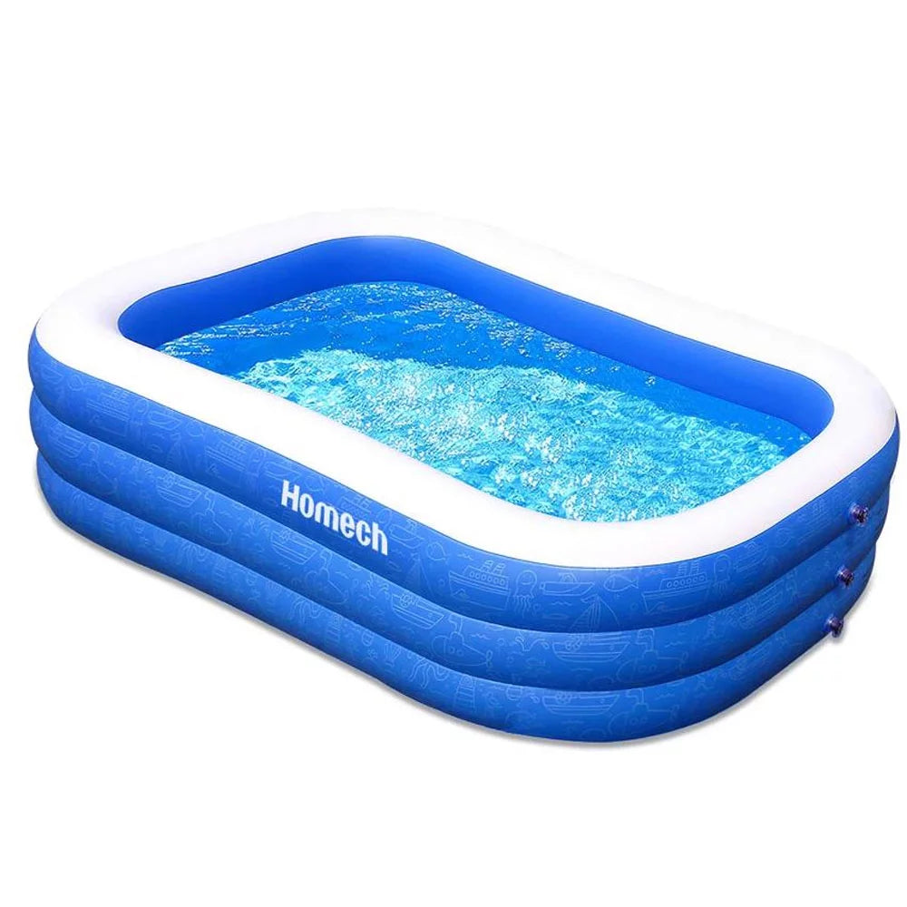 Inflatable Swimming Pools for Kids Blue Y169318