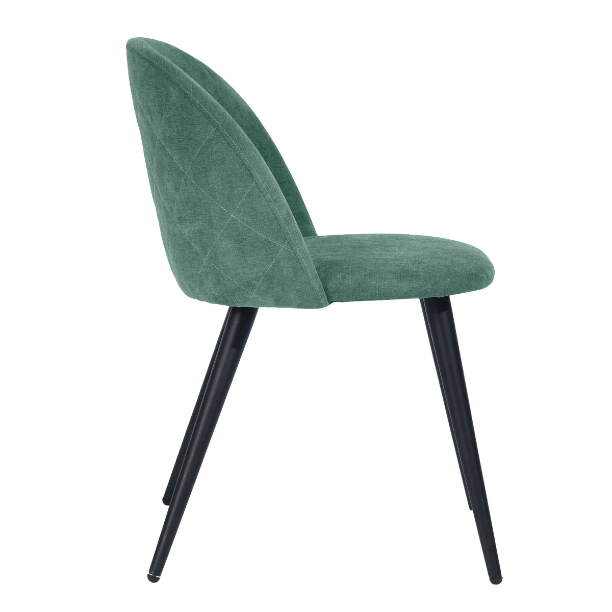 Green Fabric Upholstered Dining Chairs Set of 2 J230