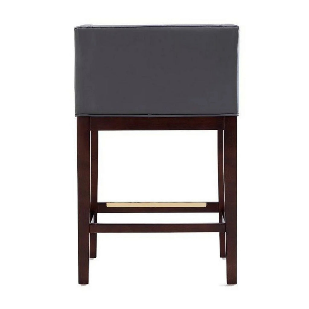Grey and Dark Walnut Beech Wood Counter Height Bar Stool O58559