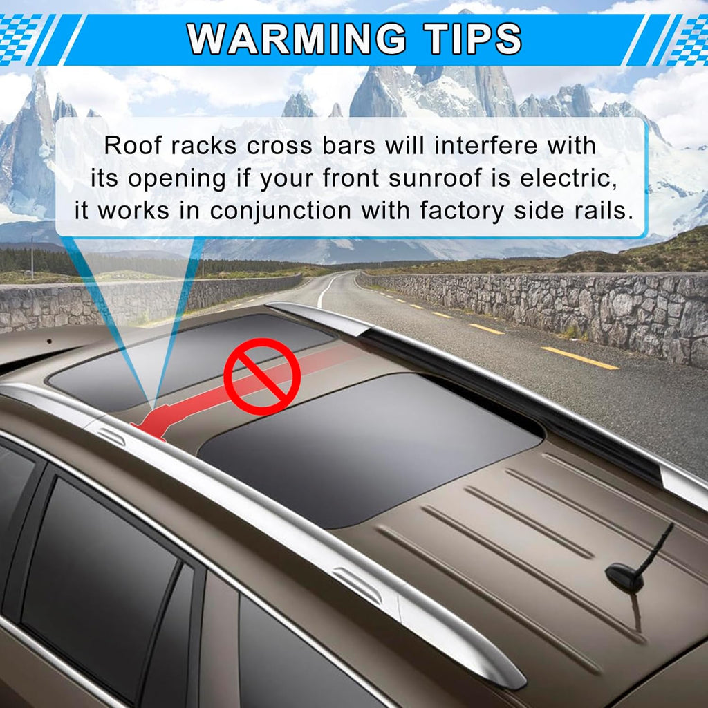 220LBS Aluminum Roof Rack Cross Bars Z196
