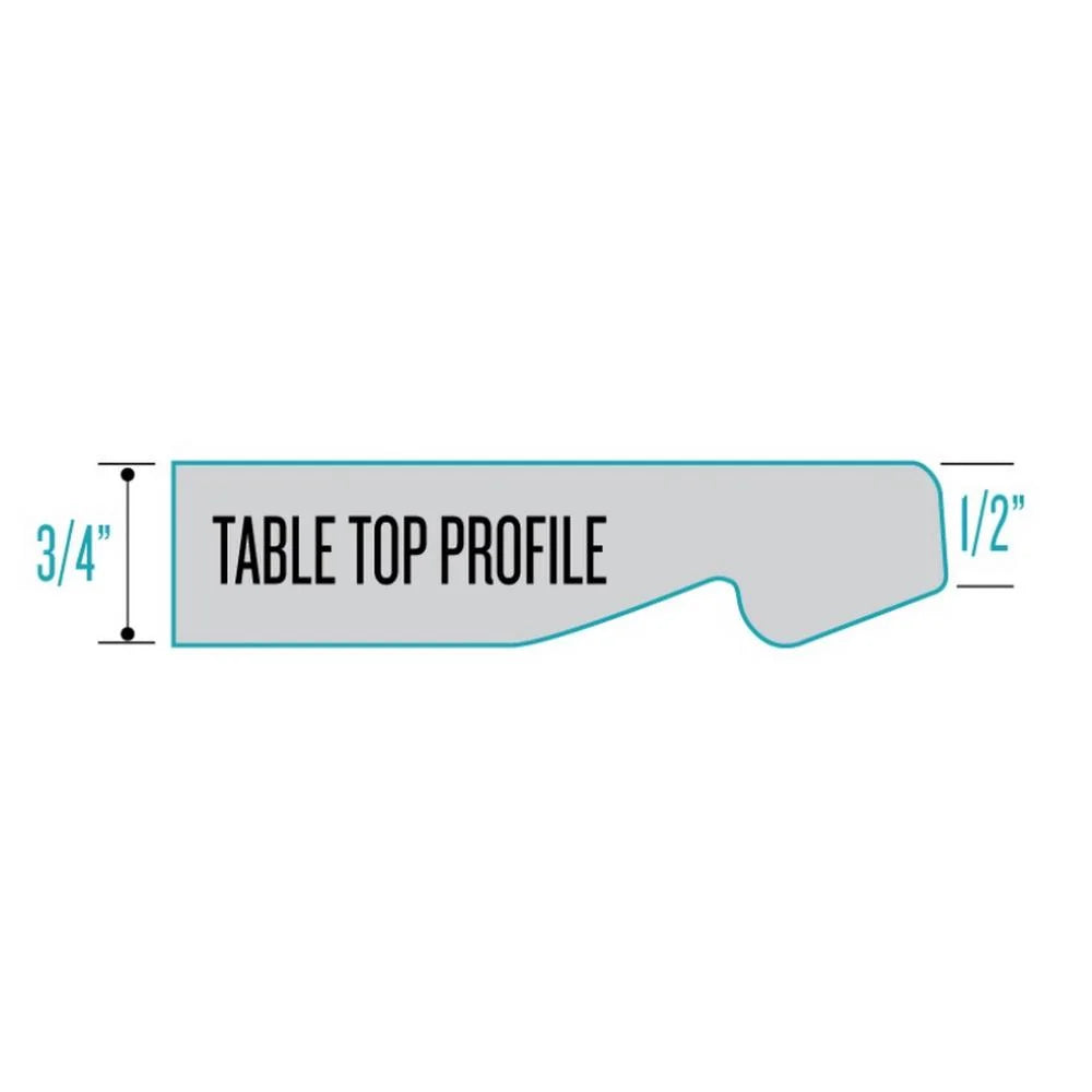 42 in. Indoor & Outdoor Table with Black Marble Top F8795