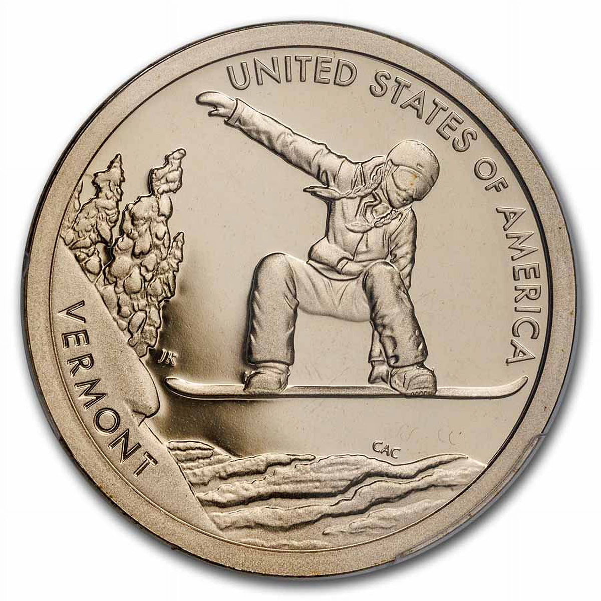 American Innovation $1 Snowboarding Coin V39870