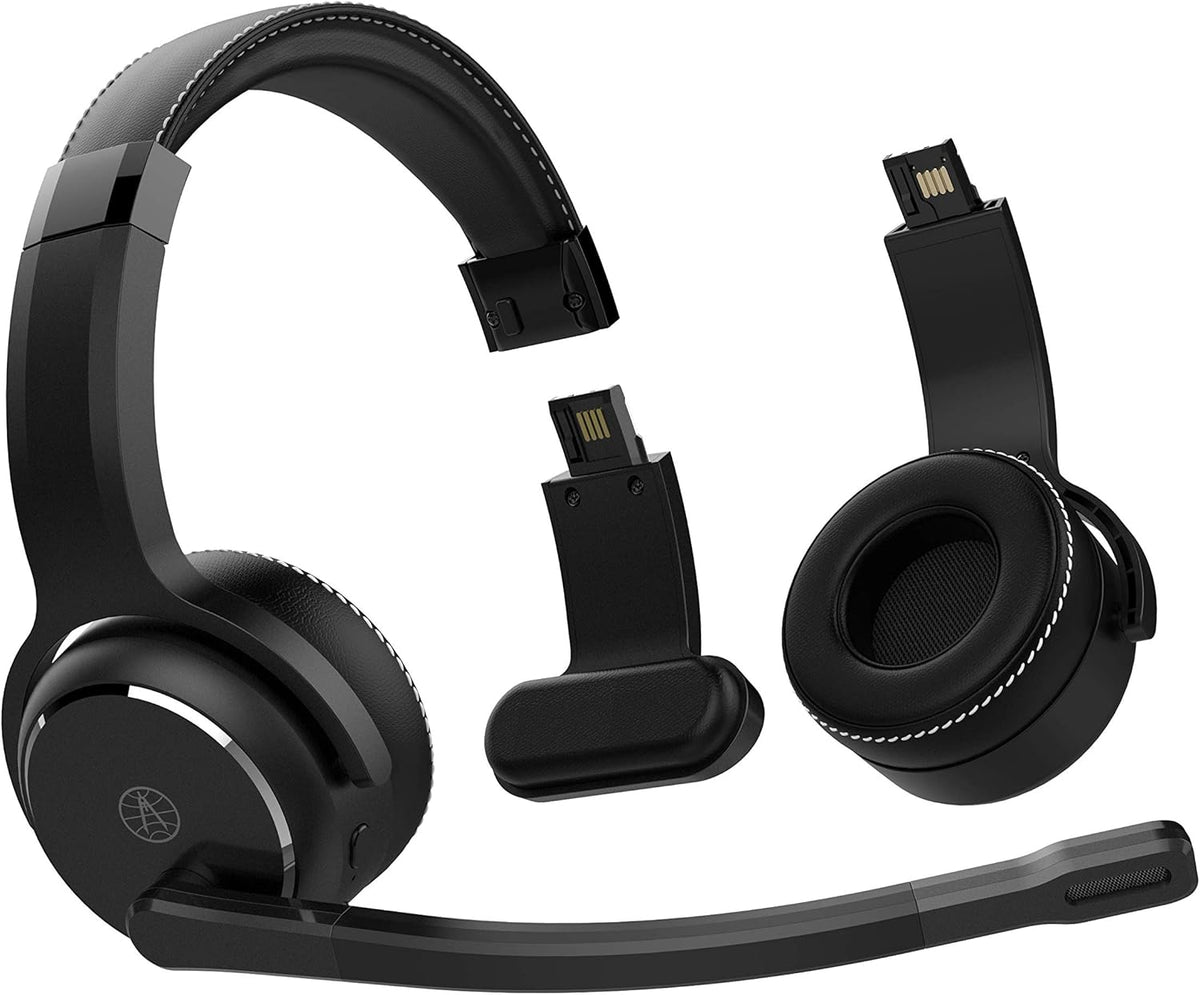 Wireless Headset with Noise Cancellation, Black Y386959
