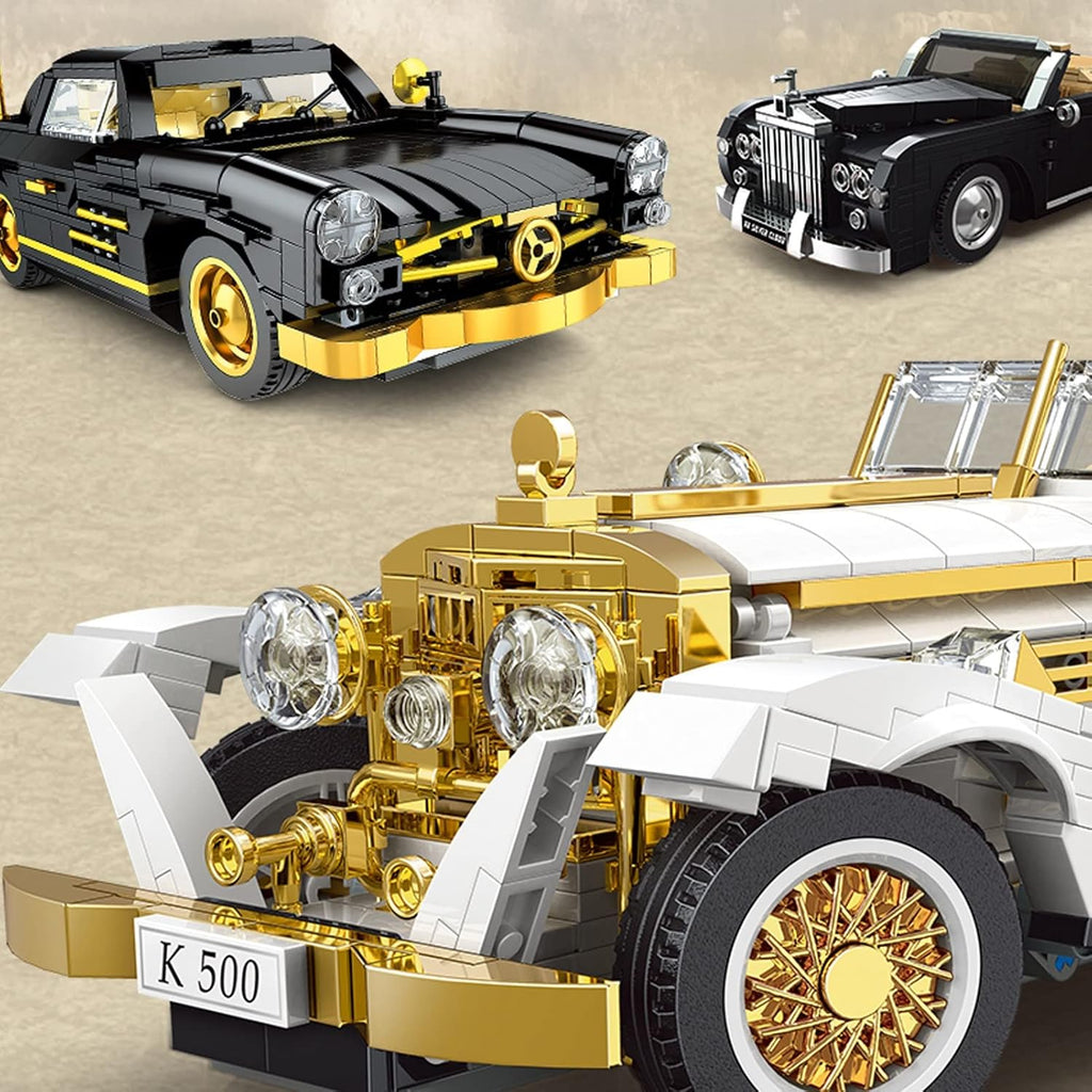 1:14 Scale Retro Car Model Building Blocks Set (868 Pcs) U2958