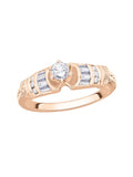 14K Rose Gold Diamond Engagement Ring P59553