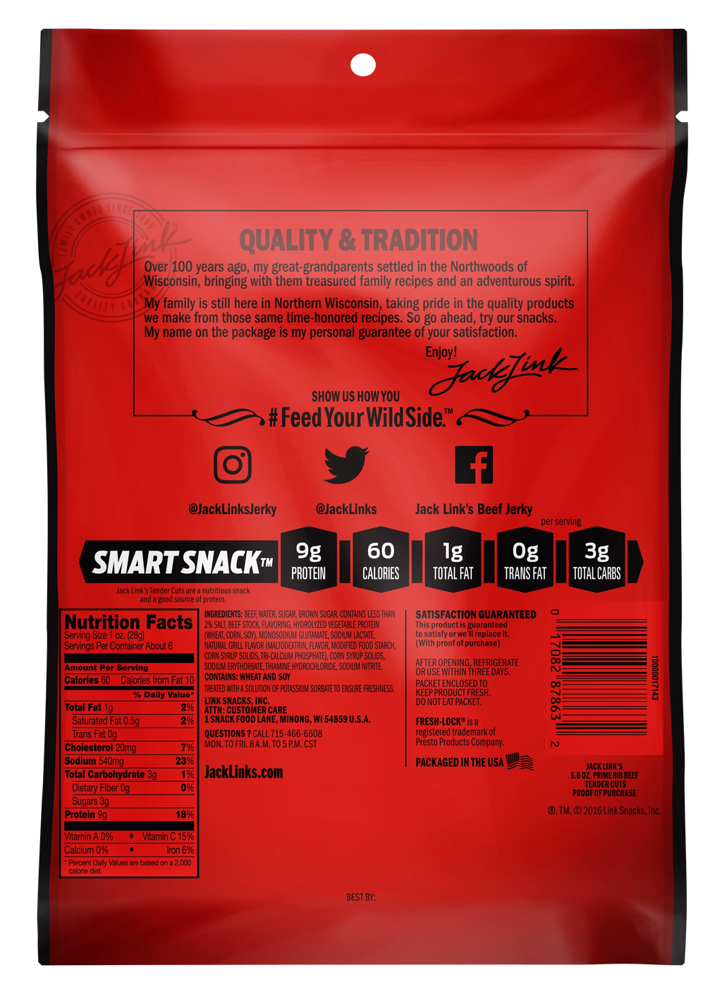 100% Tender Cuts Prime Rib Seasoning 5.6oz Resealable Bag A8528