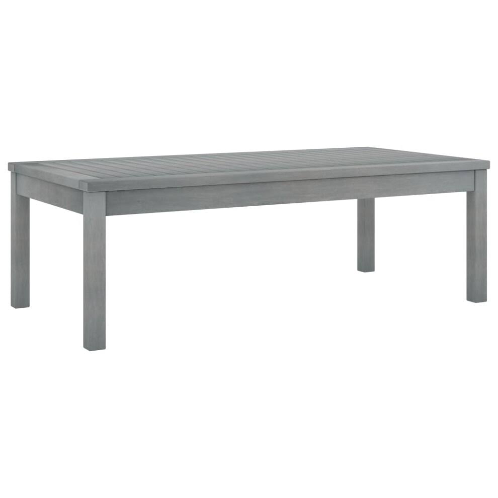Gray Solid Acacia Wood Coffee Table B654906