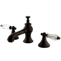 Oil Rubbed Bronze Widespread Lavatory Faucet with Brass Pop-Up D588732