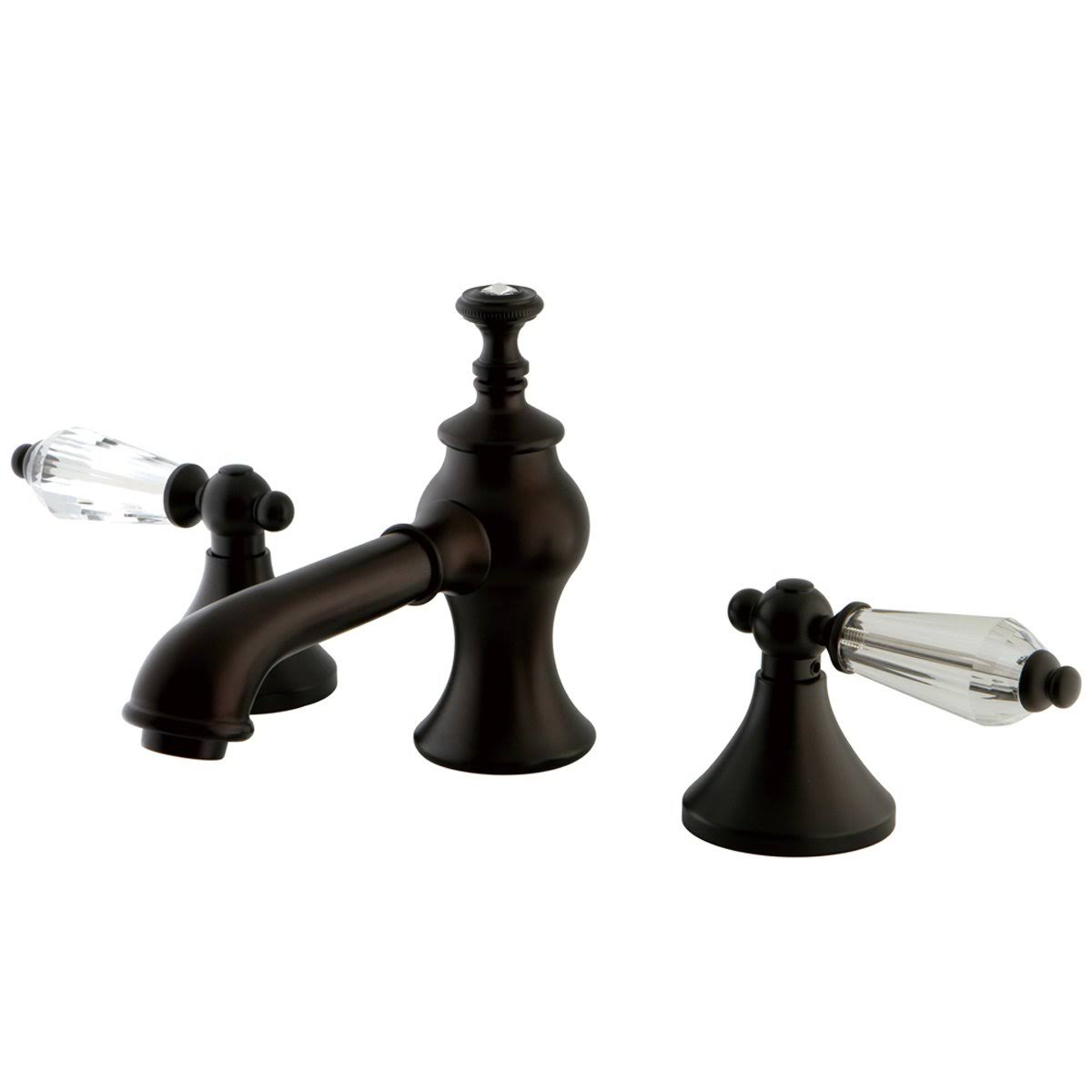 Oil Rubbed Bronze Widespread Lavatory Faucet with Brass Pop-Up D588732