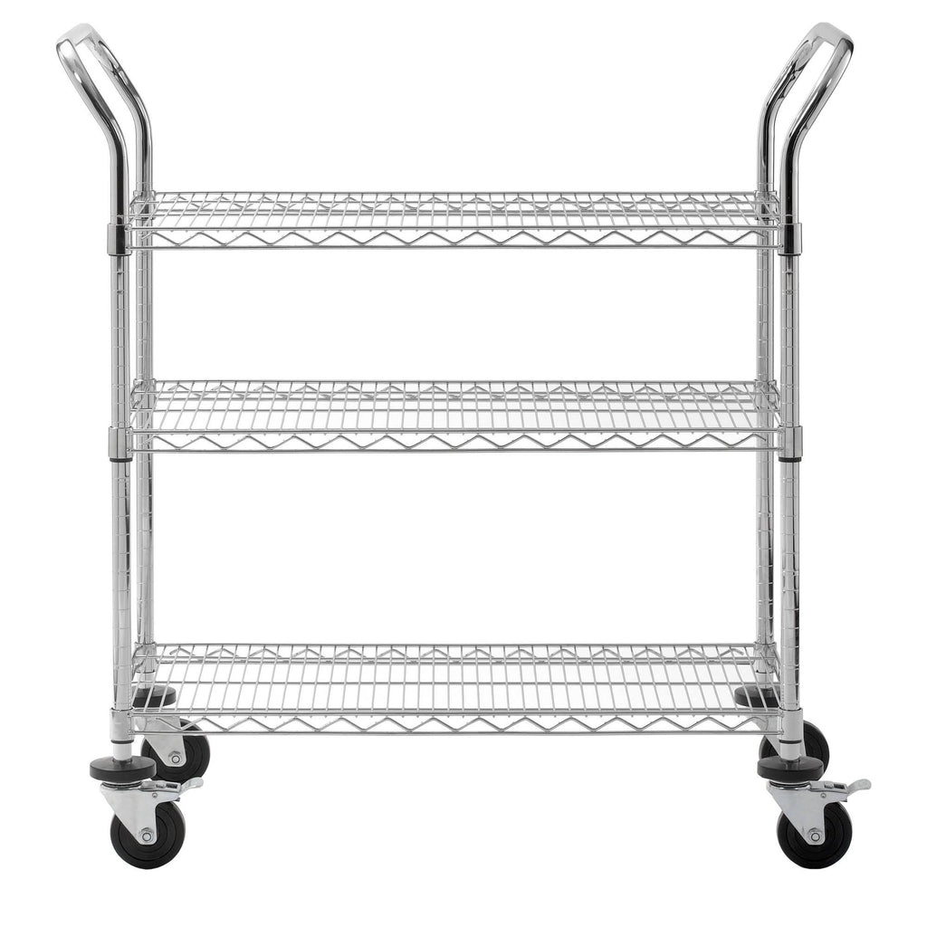 Chrome Wire Shelf Cart A997
