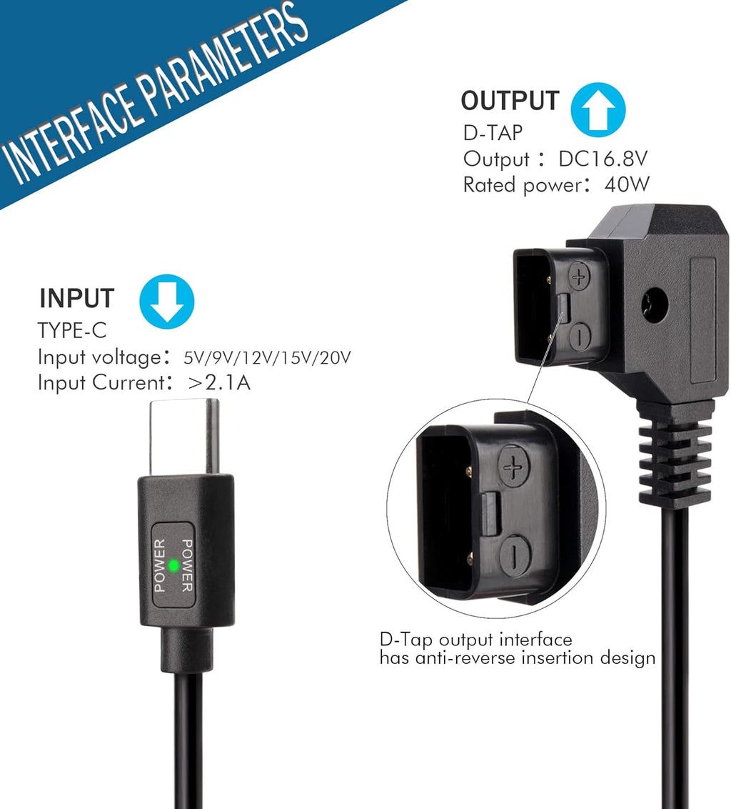 D-Tap Battery Quick Charge Power Adapter Kit, Pack of 2 H56259