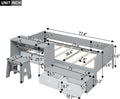 Wood Platform Bed Frame with Storage Drawers R876