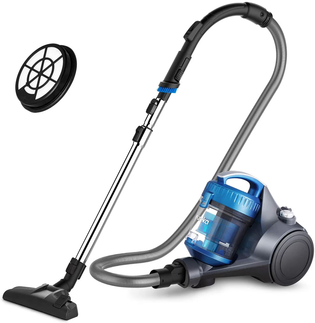 Bagless Canister Vacuum Cleaner for Carpets and Hard Floors I356