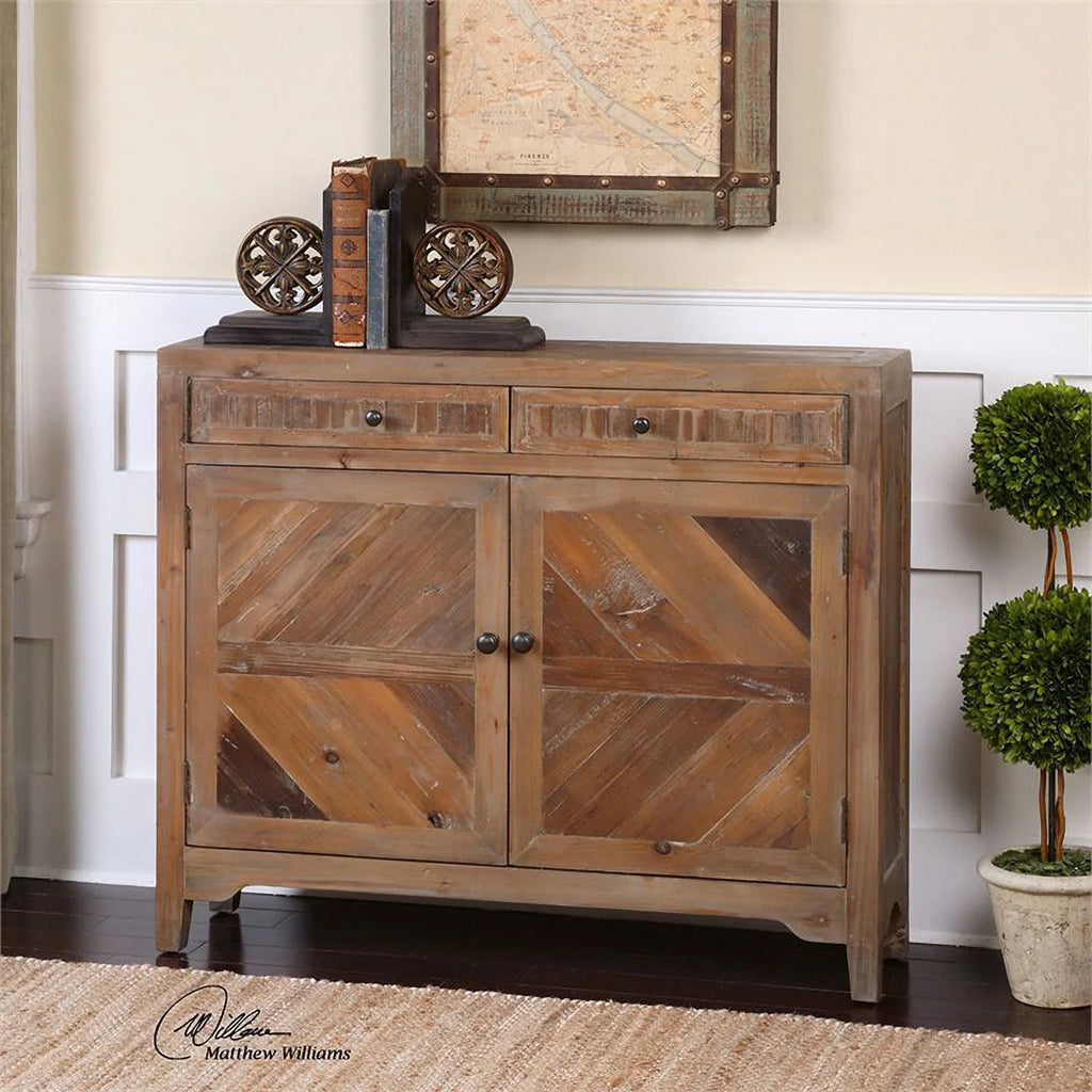 Reclaimed Wood Console Cabinet R55437