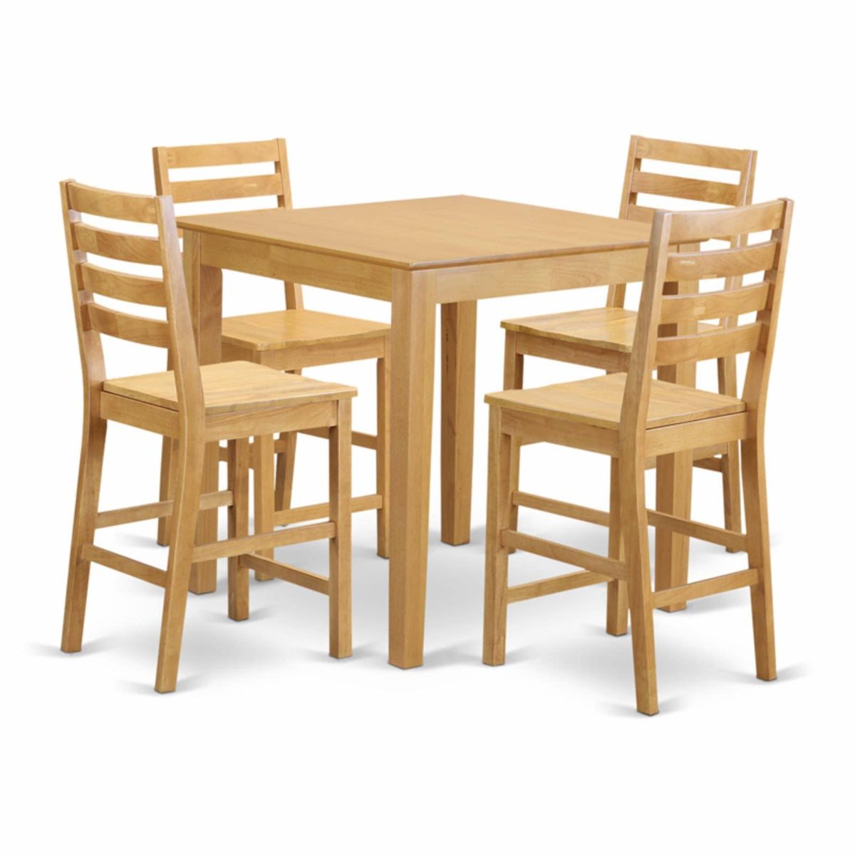 5 Piece High Top Table and 4 Counter Height Chairs Set R681