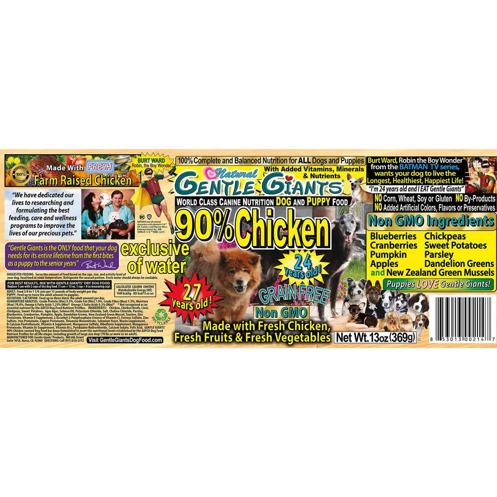 Grain Free Wet Dog Food Chicken W3151