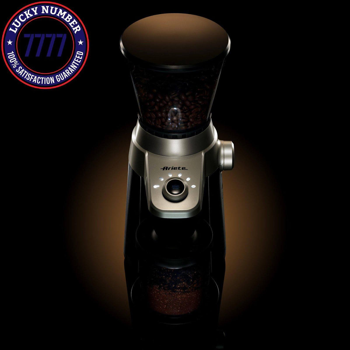 Conical Burr Electric Coffee Grinder Stainless Steel T7750